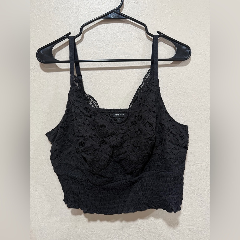 Torrid Black Lace Cami Top